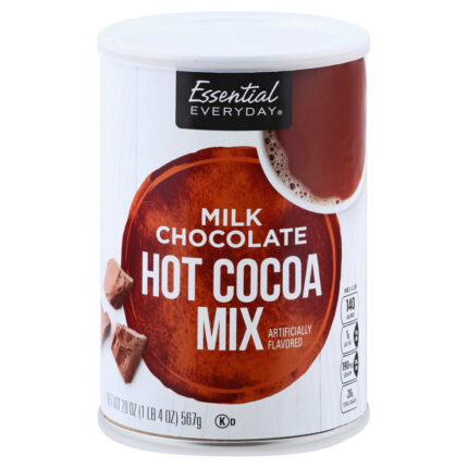Essential Everyday, Milk Chocolate Hot Cocoa Mix, Case Of 12, 20 Oz