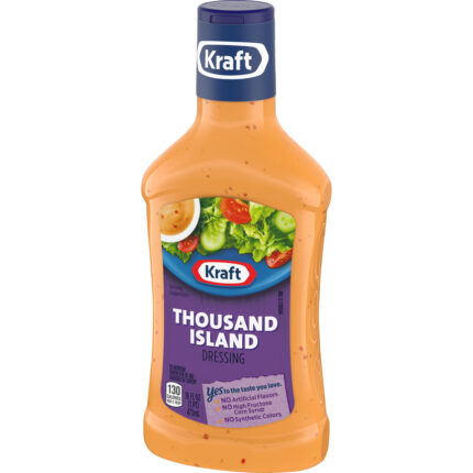 Kraft, Thousand Island Dressing Bottle, Case Of 6, 16 Fl Oz