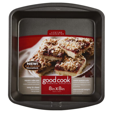 Good Cook, Cake Pan Square Nonstick 8 In X 8 In, Case Of 6, 1 Ct