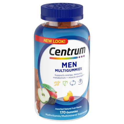 Centrum, Multigummies Men Assorted Natural Fruit Flavor, Case Of 3, 170 Ct