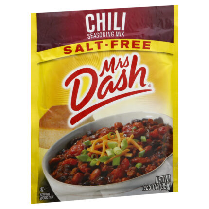 Mrs Dash, Salt-Free Chili Seasoning Mix Pouch, Case Of 12, 1.25 Oz