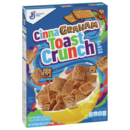 General Mills, Cinnamon Graham Breakfast Cereal Whole Grain, Case Of 12, 12 Oz