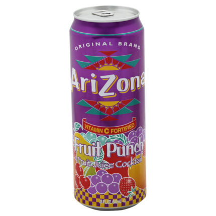 Arizona, Fruit Juice Cocktail Fruit Punch, Case Of 24, 23 Fl Oz