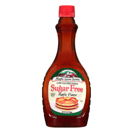 Maple Grove Farms Of Vt, Sugar-Free Maple Flavor Low Calorie Syrup, Case Of 12, 24 Fl Oz