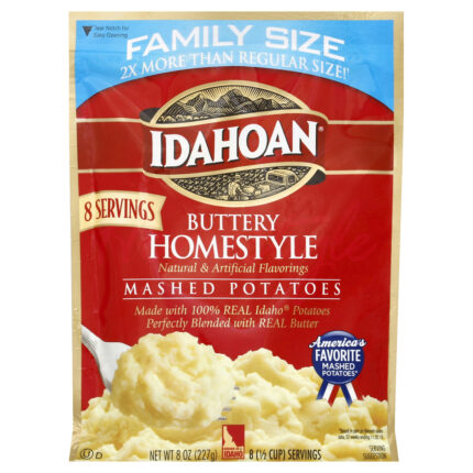 Idahoan, Buttery Homestyle Mash Potatoes, Case Of 8, 8 Oz