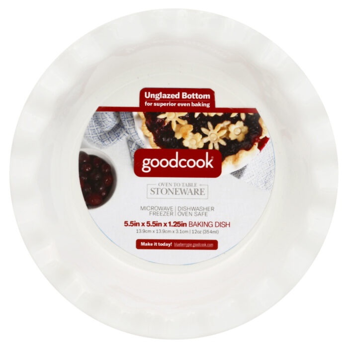 Good Cook, Oven To Table Stoneware Baking Dish Ceramic 5.5 In White, Case Of 3, 1 Ct - Image 1