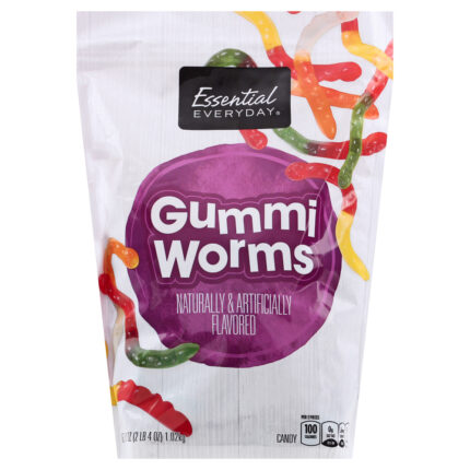 Essential Everyday, Gummi Worms , Case Of 8, 36 Oz