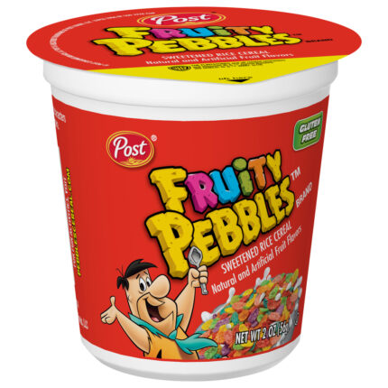 Post, Fruity Pebbles Cereal Cup, Case Of 12, 2 Oz