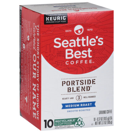 Seattle'S Best Coffee, Portside Blend Medium Roast K-Cup Pods, Case Of 6, 3.7 Oz