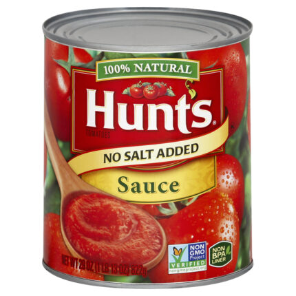 Hunt'S, Tomato Sauce No Salt Added, Case Of 12, 29 Oz