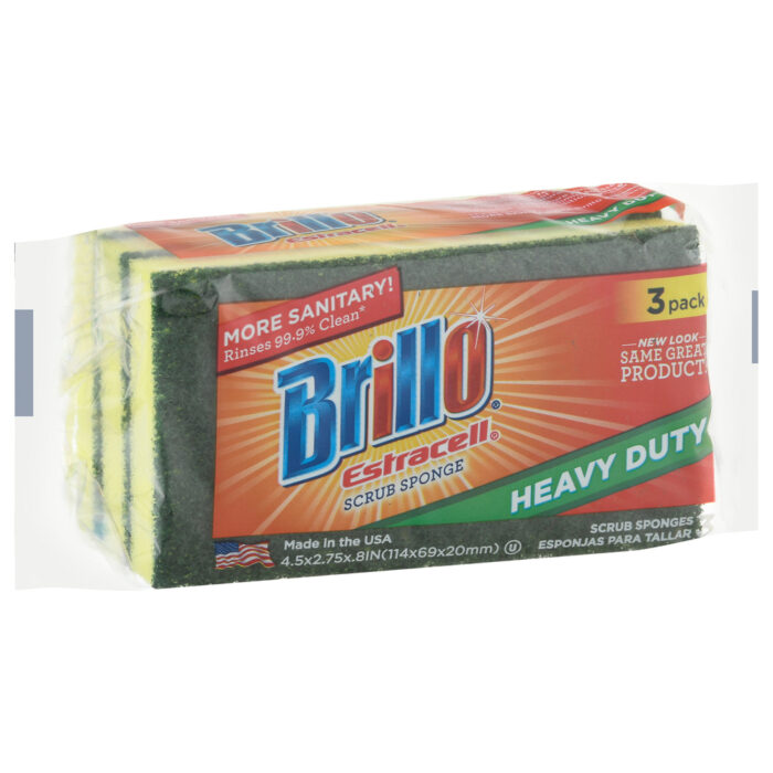 Estracell, Scrub Sponges Heavy Duty, Case Of 8, 3 Ct - Image 1