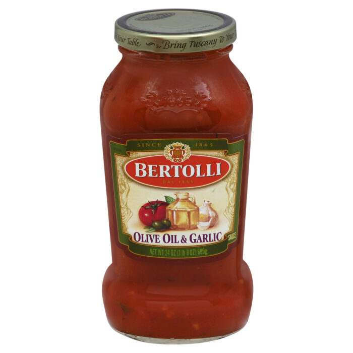 Bertolli, Olive Oil & Garlic Pasta Sauce, Case Of 12, 24 Oz - Image 1