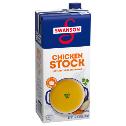 Swanson, Chicken Stock, Case Of 12, 32 Oz