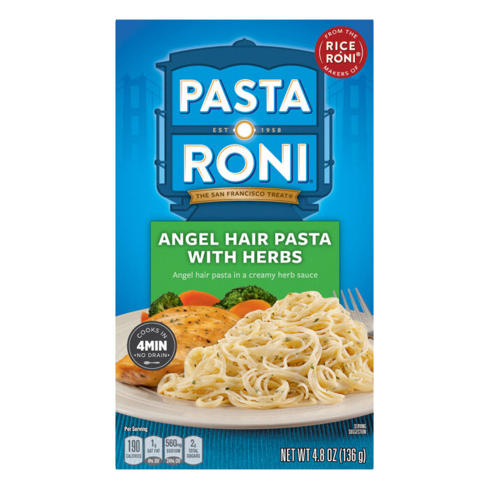 Pasta Roni, Angle Hair With Herbs, Case Of 12, 4.8 Oz - Image 1