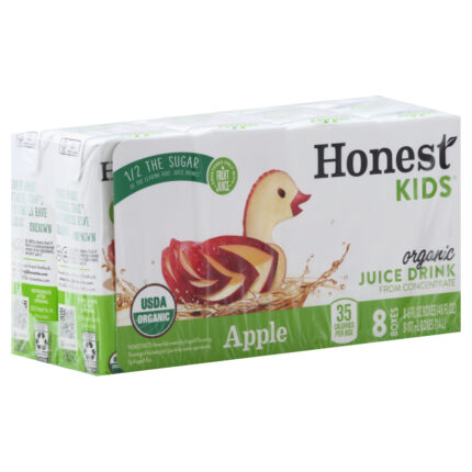 Honest Kids, Organic Kids Juice Drink Apple Boxes, Case Of 5, 8/6 Fl Oz