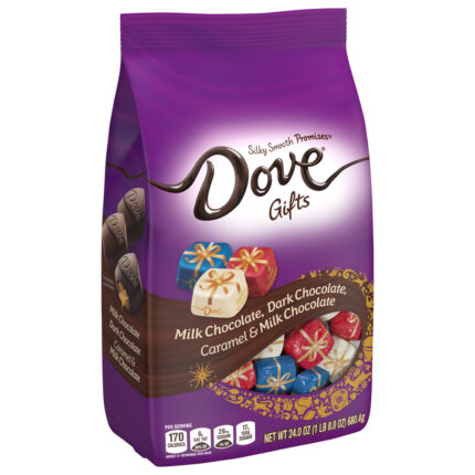 Dove, Promise Holiday Gifts Assorted Chocolate Candy Bag, Case Of 12, 24 Oz