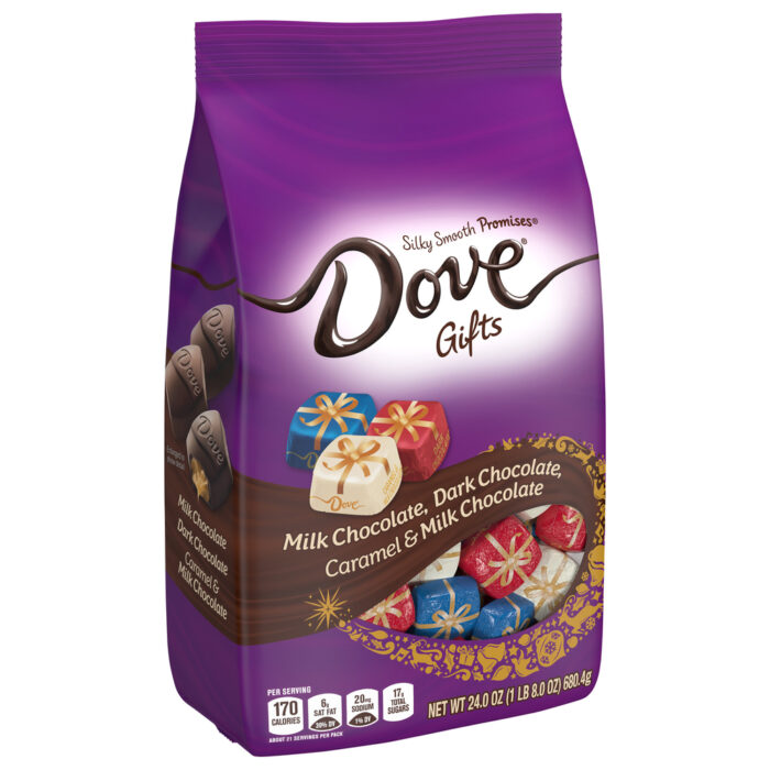 Dove, Promise Holiday Gifts Assorted Chocolate Candy Bag, Case Of 12, 24 Oz - Image 1