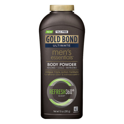Gold Bond, Ultimate Men'S Essential Refresh 360 Degrees Scent Body Powder, Case Of 3, 10 Oz