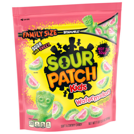 Sour Patch Kids, Soft And Chewy Watermelon Candy Family Size, Case Of 4, 12.8 Oz