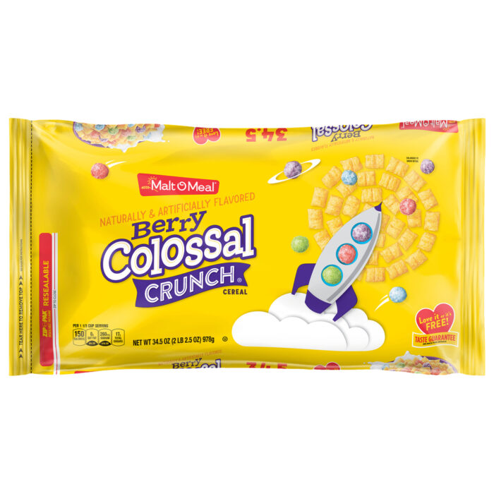Malt-O-Meal, Super Size Berry Colossal Crunch Cereal, Case Of 6, 34.5 Oz - Image 1