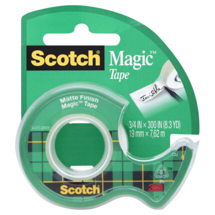 Scotch, Magic Tape 3/4 Inch, Case Of 12, 300 In
