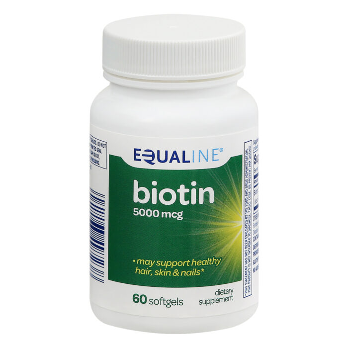 Equaline, Biotin, 5000 Mcg Softgels, Case Of 3, 60 Ct - Image 1