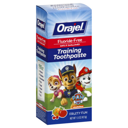 Orajel, Training Toothpaste, Fruity Fun, Case Of 6, 1.5 Oz