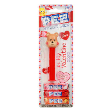 Pez, To My Valentine, Seasonal Flavor Candy And Dispenser, Case Of 72, .87 Oz