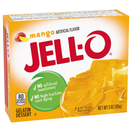 Jell-O, Jello Mango Gelatin Dessert Mix, Case Of 24, 3 Oz
