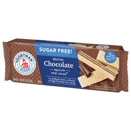 Voortman Bakery, Sugar Free Chocolate Wafers, Case Of 12, 9 Oz