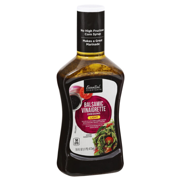 Essential Everyday, Dressing Light Balsamic Vinaigrette, Case Of 6, 16 Fl Oz - Image 1