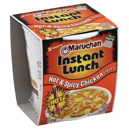 Maruchan, Instant Hot & Spicy Chicken Ramen Noodle Soup, Case Of 12, 2.25 Oz