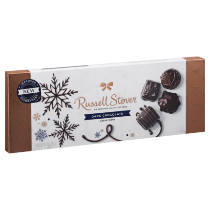 Russel Stover, Dark Chocolate Assortment, Case Of 6, 9.4 Oz