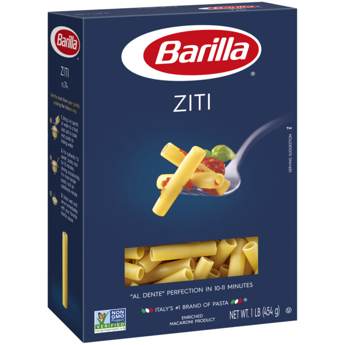 Barilla, Ziti Pasta Box, Case Of 12, 16 Oz - Image 1