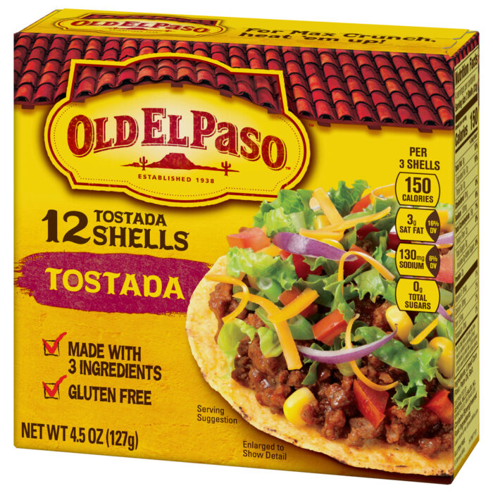 Old El Paso, Tostada Shells Box, Case Of 10, 12 Ct - Image 1