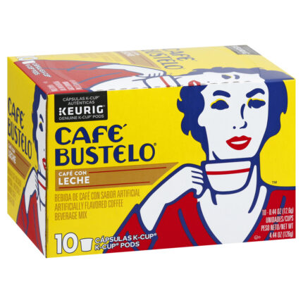 Cafe Bustelo, Coffee Con Leche 10Ct, Case Of 6, 4.44 Oz