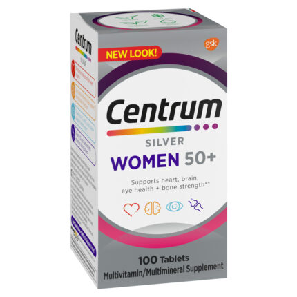 Centrum, Silver Multivitamin Women'S 50+, Case Of 3, 100 Ct