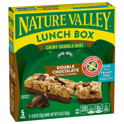 Nature Valley, Chewy Granola Bars Lunch Box Double Chocolate 5 - .92Oz Bars, Case Of 12, 4.59 Oz