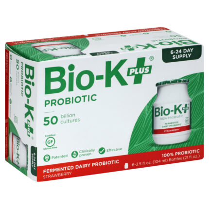 Bio-K Bio-K+,Strawberry,6Pk 6/3.5Fz