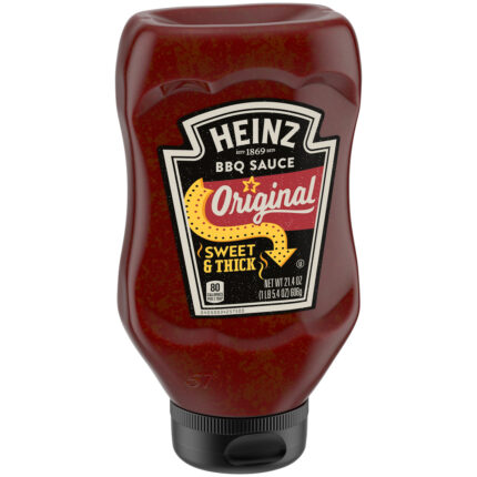 Heinz, Original Sweet And Thick Bbq Sauce Bottle, Case Of 6, 21.4 Fl Oz