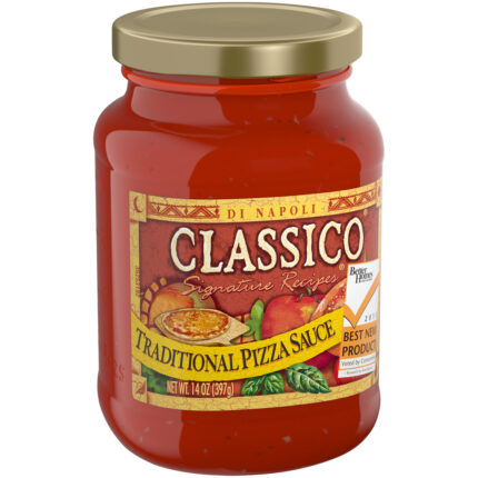 Classico, Pizza Sauce Signature Recipes Traditional Jar, Case Of 12, 14 Oz