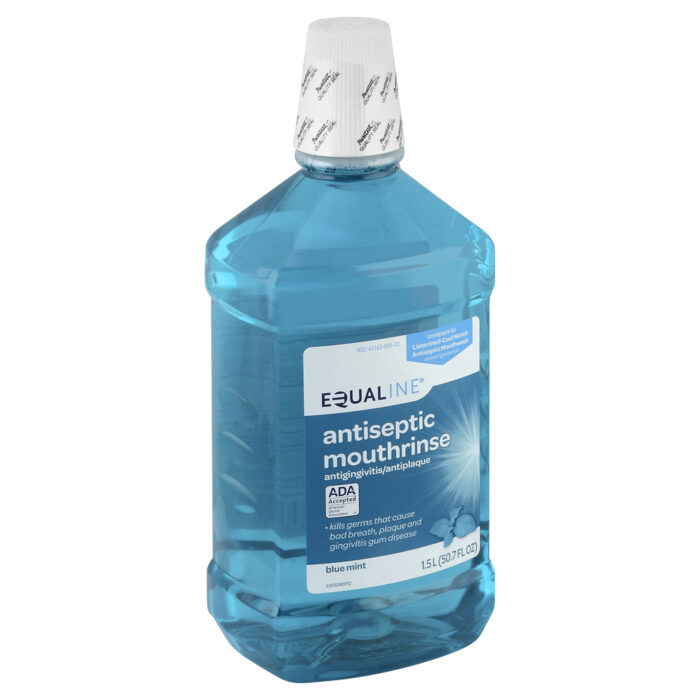Equaline, Antiseptic Mouth Rinse Blue Mint, Case Of 6, 1.5 Lt - Image 1