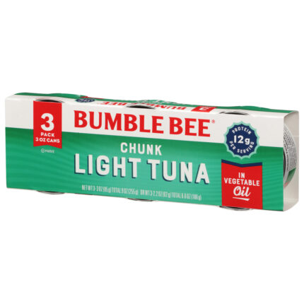 Bumble Bee, Chunk Light Tuna  3 Cans, Case Of 16, 3 Pk