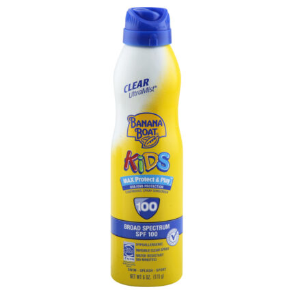 Banana Boat, Kids Max Protect & Play Ultra Mist Sunscreen Spf 100, Case Of 3, 6 Oz