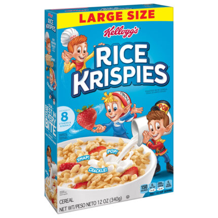 Kellogg's, Large Size Rice Krispies Toasted Cereal, Case Of 10, 12 Oz