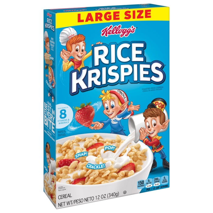 Kellogg's, Large Size Rice Krispies Toasted Cereal, Case Of 10, 12 Oz - Image 1