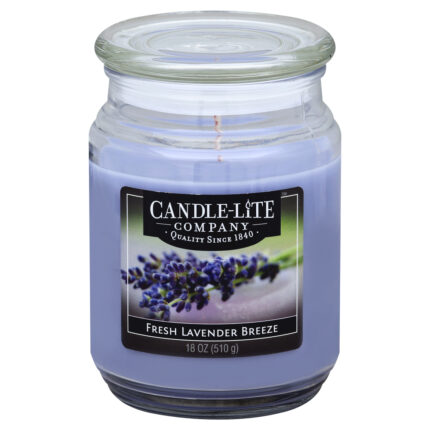 Candle-Lite, Jar Candle Fresh Lavender Breeze, Case Of 4, 18 Oz