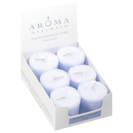 Aroma Naturals, Original Essential Oil Tranquility Lavender Candles, Case Of 6, 1 Ct