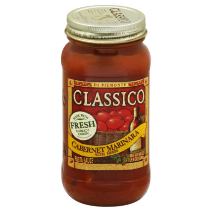 Classico, Pasta Sauce Cabernet Marinara With Herbs Jar, Case Of 12, 24 Oz