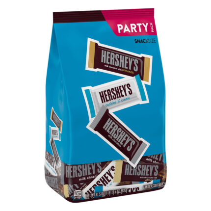 Hershey'S, Assorted Milk Chocolate And White Creme Snack Size Variety Pack, Case Of 9, 31.5 Oz